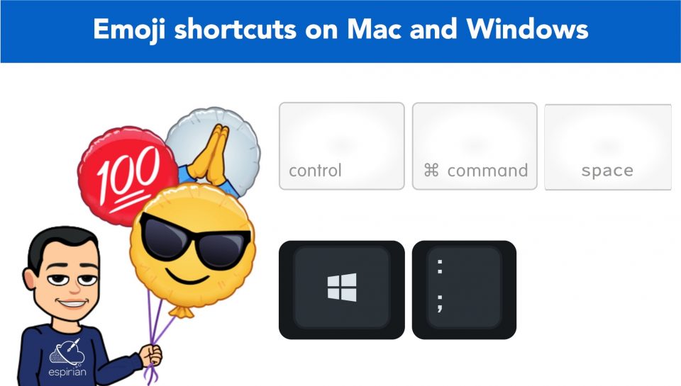 Emoji keyboard shortcuts for macOS and Windows