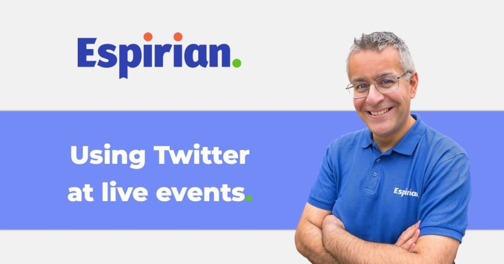 Using Twitter at live events