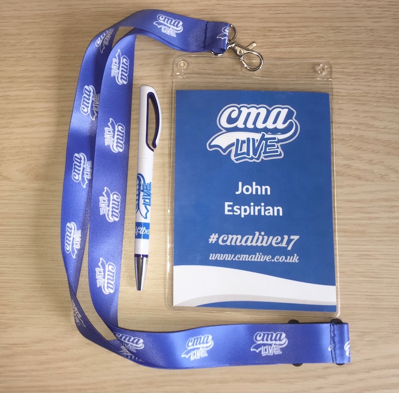 CMA Live 2017 John Espirian's badge