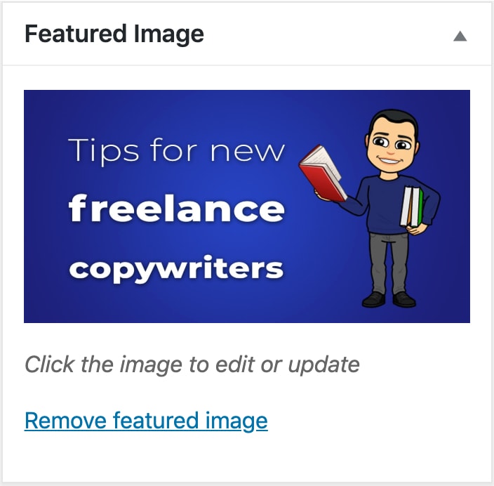 WordPress Featured image panel
