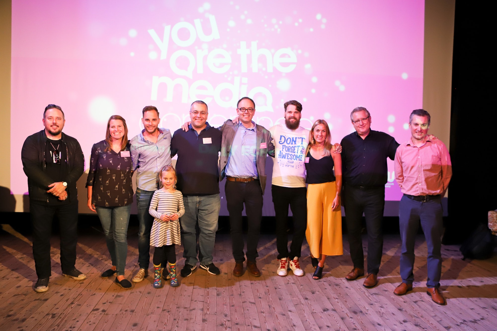 Group photo at You Are The Media 2018