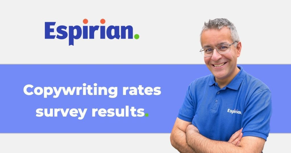 Copywriting rates survey results