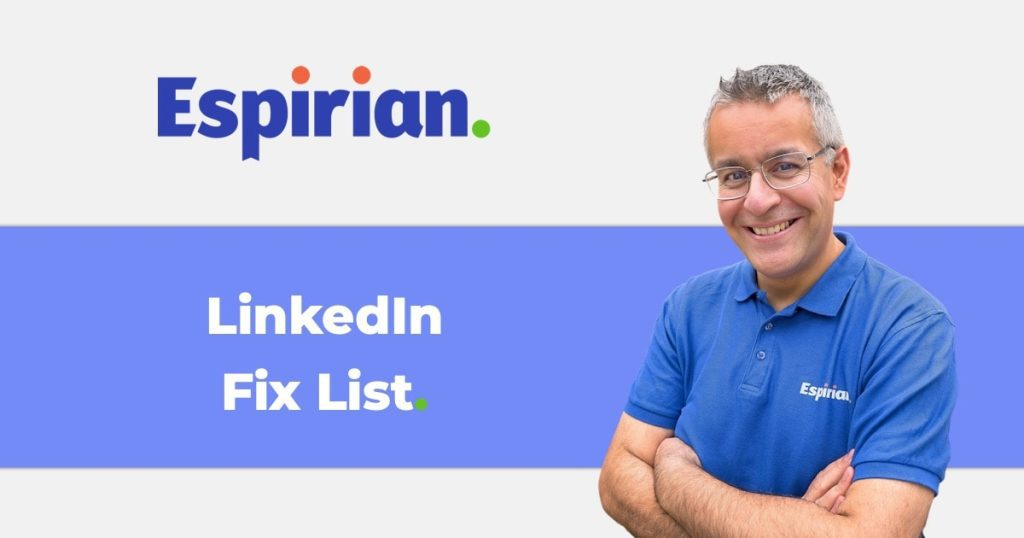 LinkedIn Fix List