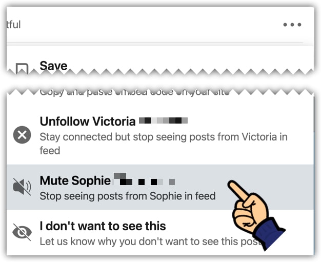 Mute feature on LinkedIn posts