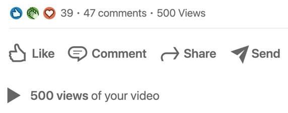 Video view counts