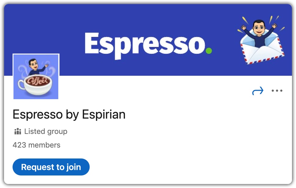 Join the Espresso by Espirian LinkedIn group