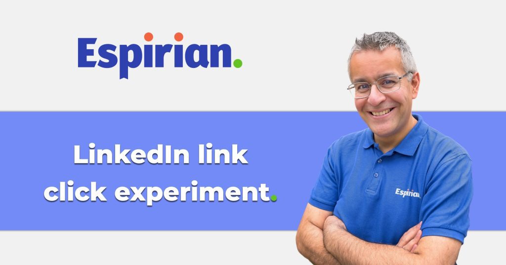 LinkedIn link click experiment