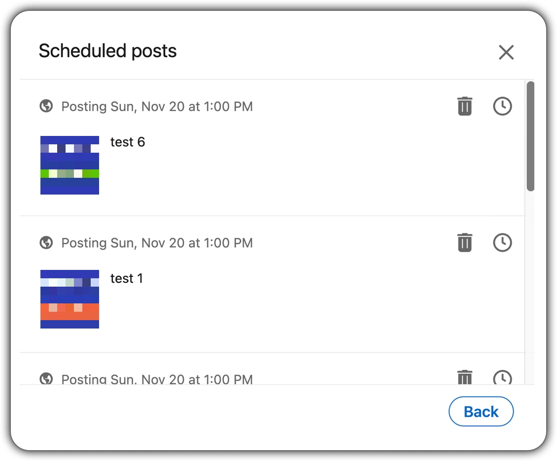 Scheduling multiple posts at the same time