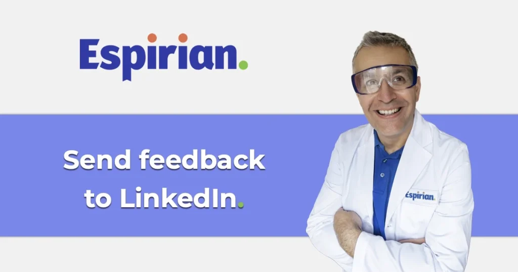How to send feedback to LinkedIn